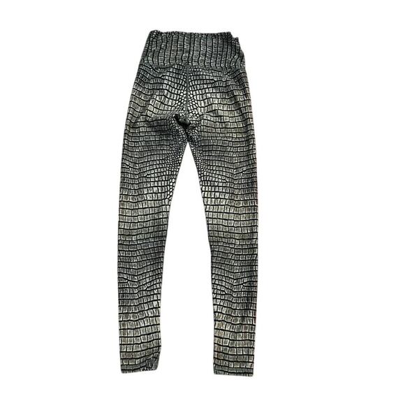 Niyama Sol black snakeskin leggings size S Rare no longer in print - Picture 4 of 4